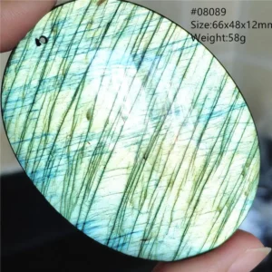 Natural Blue Labradorite Bead Necklace, AAAAA - Image 62