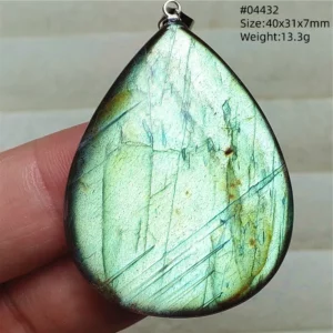 Natural Blue Labradorite Bead Necklace, AAAAA - Image 27