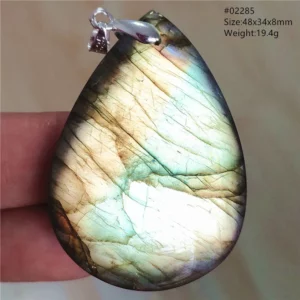 Natural Blue Labradorite Bead Necklace, AAAAA - Image 64