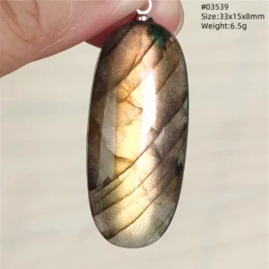 Natural Blue Labradorite Bead Necklace, AAAAA - Image 32