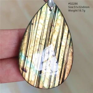 Natural Blue Labradorite Bead Necklace, AAAAA - Image 63