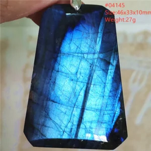 Natural Blue Labradorite Bead Necklace, AAAAA - Image 70