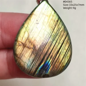 Natural Blue Labradorite Bead Pendant Necklace - Image 28