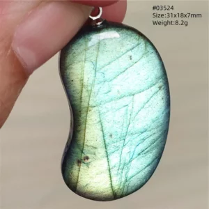 Natural Blue Labradorite Bead Necklace, AAAAA - Image 49
