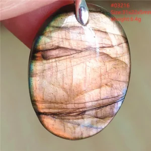 Natural Blue Labradorite Bead Necklace, AAAAA - Image 6