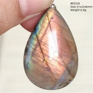 Natural Blue Labradorite Bead Necklace, AAAAA - Image 51
