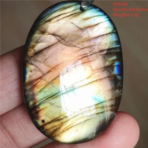 Natural Blue Labradorite Bead Necklace, AAAAA - Image 57