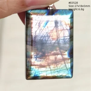 Natural Blue Labradorite Bead Necklace, AAAAA - Image 52