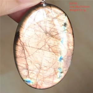 Natural Blue Labradorite Bead Necklace, AAAAA - Image 68