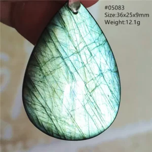Natural Blue Labradorite Bead Necklace, AAAAA - Image 16