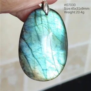 Natural Blue Labradorite Bead Necklace, AAAAA - Image 38