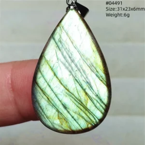 Natural Blue Labradorite Water Drop Pendant, AAAAAA - Image 47
