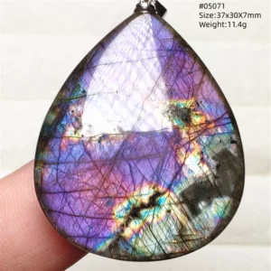 Natural Blue Labradorite Water Drop Pendant, AAAAAA - Image 27