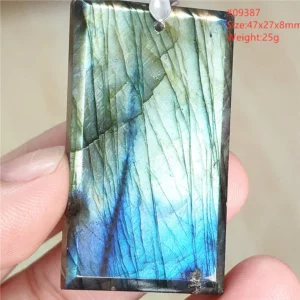 Natural Blue Labradorite Water Drop Pendant, AAAAAA - Image 58