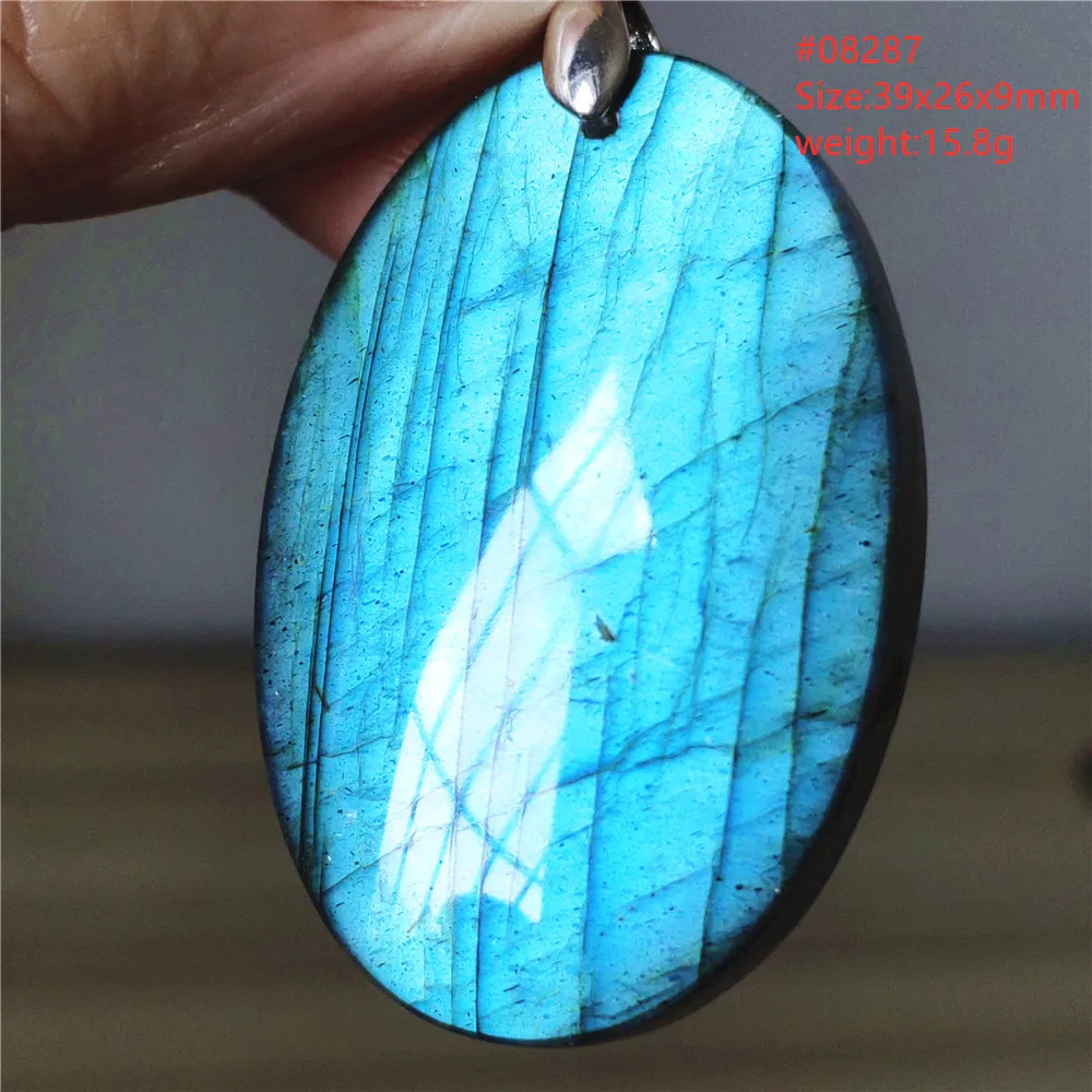 Natural Blue Labradorite Water Drop Pendant, AAAAAA
