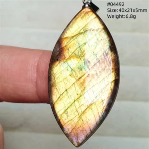 Natural Blue Labradorite Water Drop Pendant, AAAAAA - Image 46