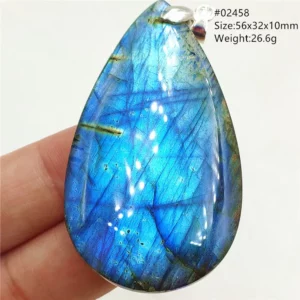 Natural Blue Labradorite Water Drop Pendant, AAAAAA - Image 44