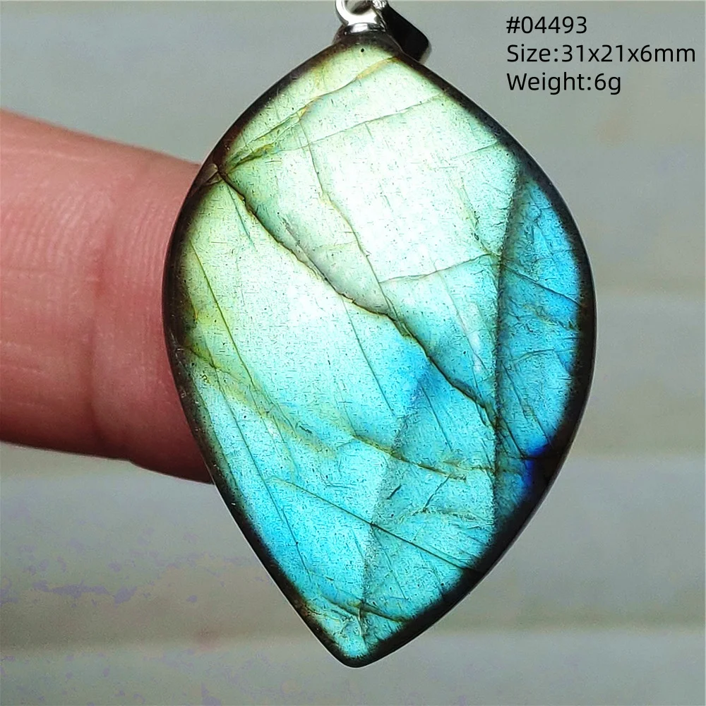 Natural Blue Labradorite Water Drop Pendant, AAAAAA