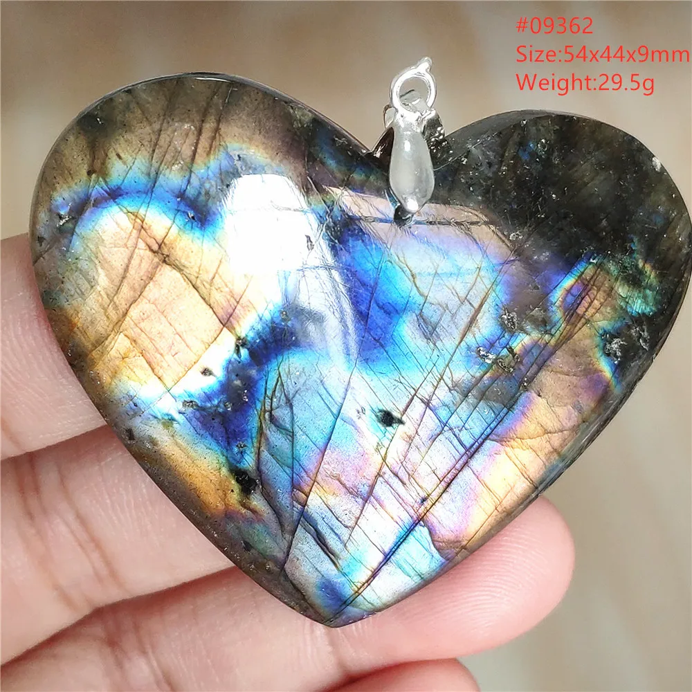 Natural Blue Labradorite Water Drop Pendant, AAAAAA