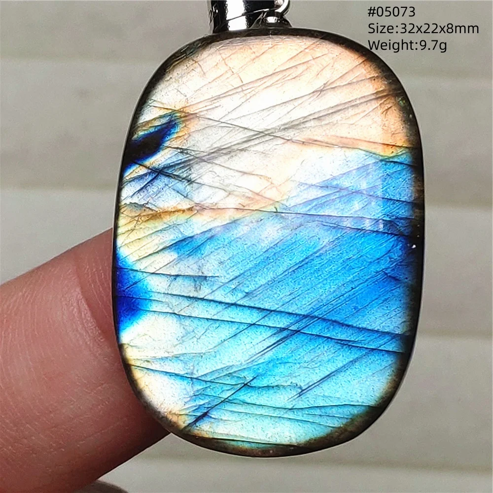 Natural Blue Labradorite Water Drop Pendant, AAAAAA