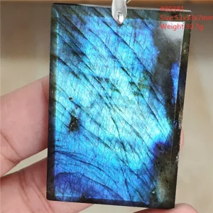 Natural Blue Labradorite Water Drop Pendant, AAAAAA - Image 60