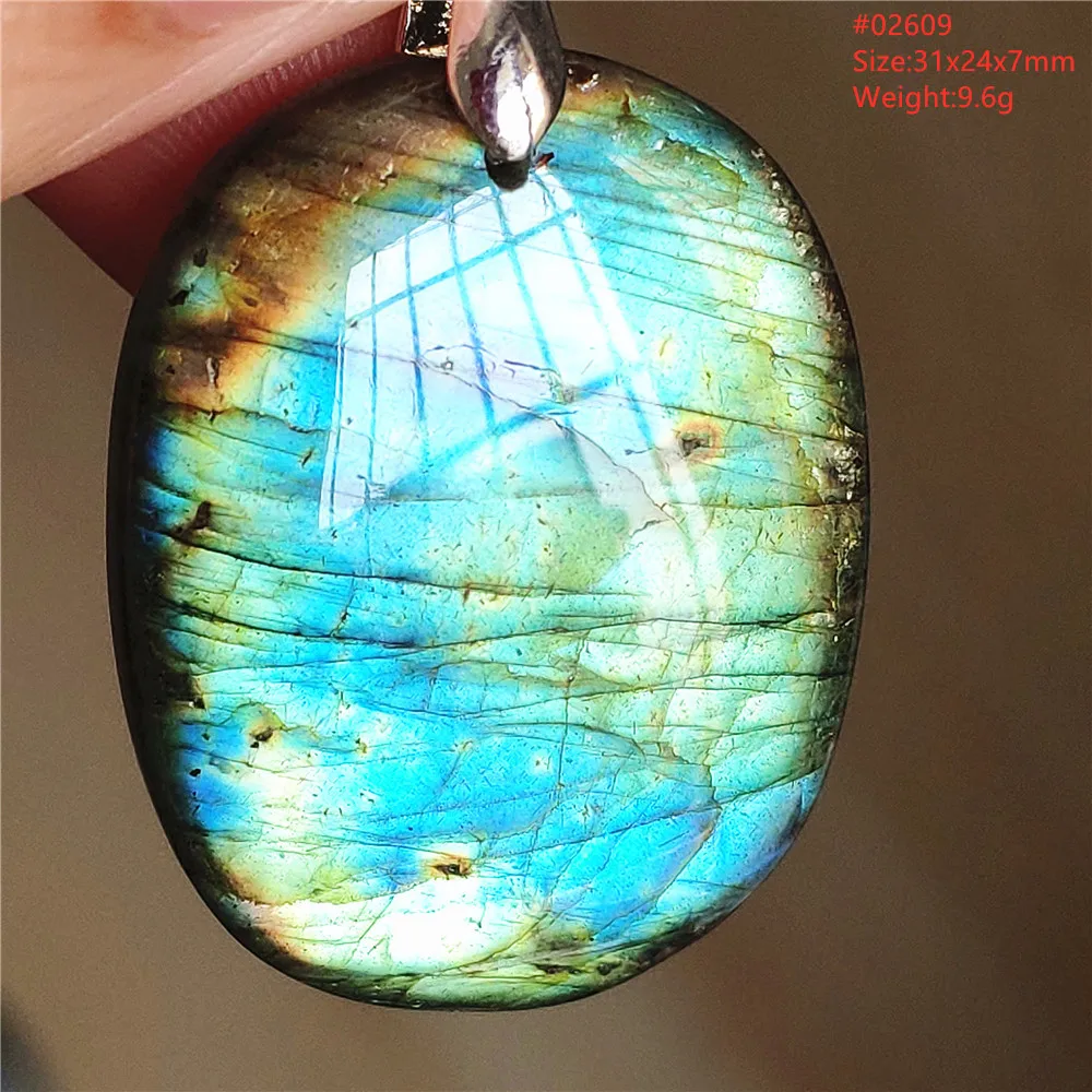 Natural Blue Labradorite Water Drop Pendant, AAAAAA