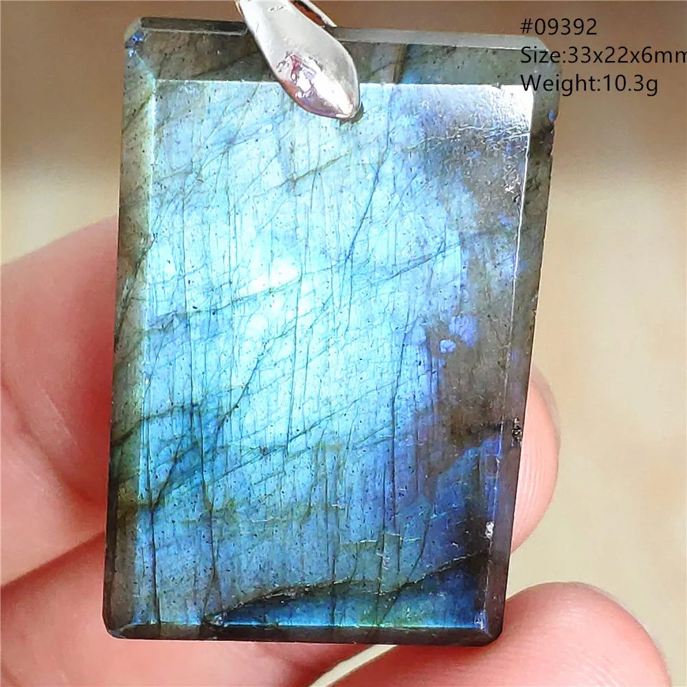 Natural Blue Labradorite Water Drop Pendant, AAAAAA