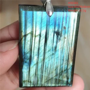 Natural Blue Labradorite Water Drop Pendant, AAAAAA - Image 72