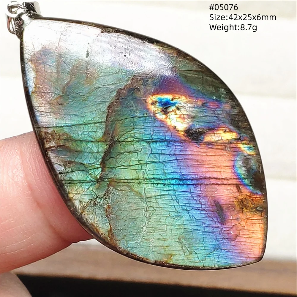 Natural Blue Labradorite Water Drop Pendant, AAAAAA