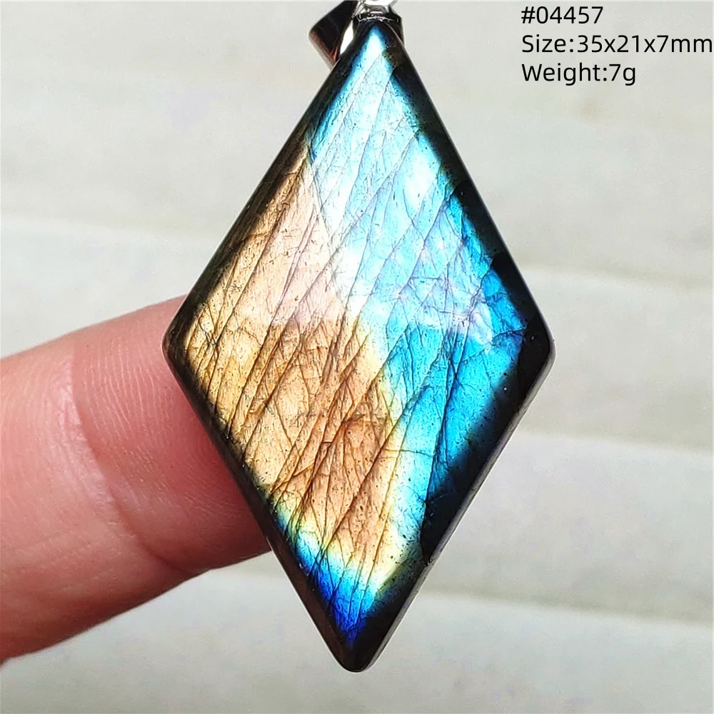 Natural Blue Labradorite Water Drop Pendant, AAAAAA