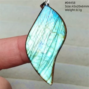 Natural Blue Labradorite Water Drop Pendant, AAAAAA - Image 43