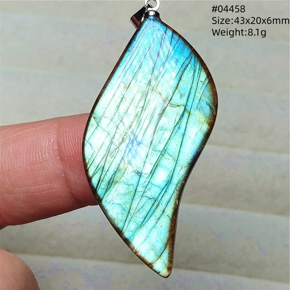 Natural Blue Labradorite Water Drop Pendant, AAAAAA