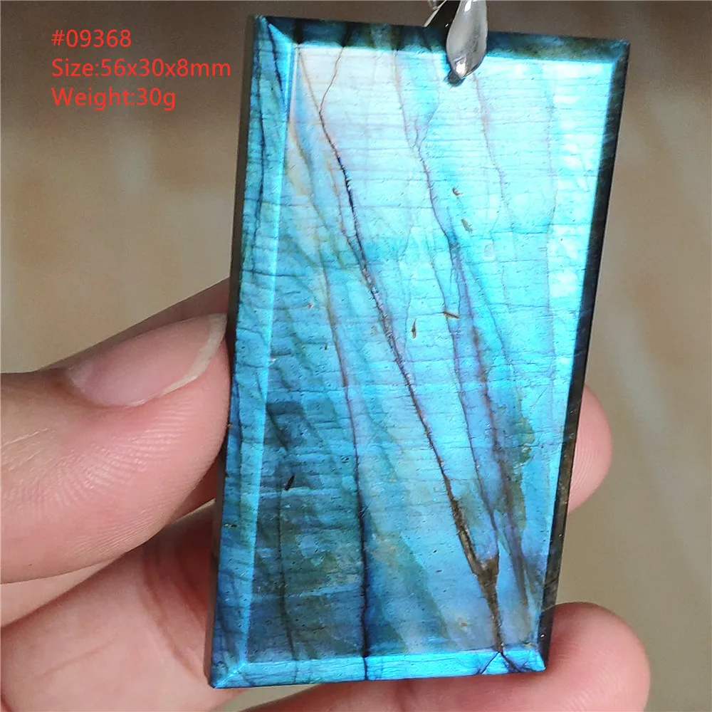 Natural Blue Labradorite Water Drop Pendant, AAAAAA