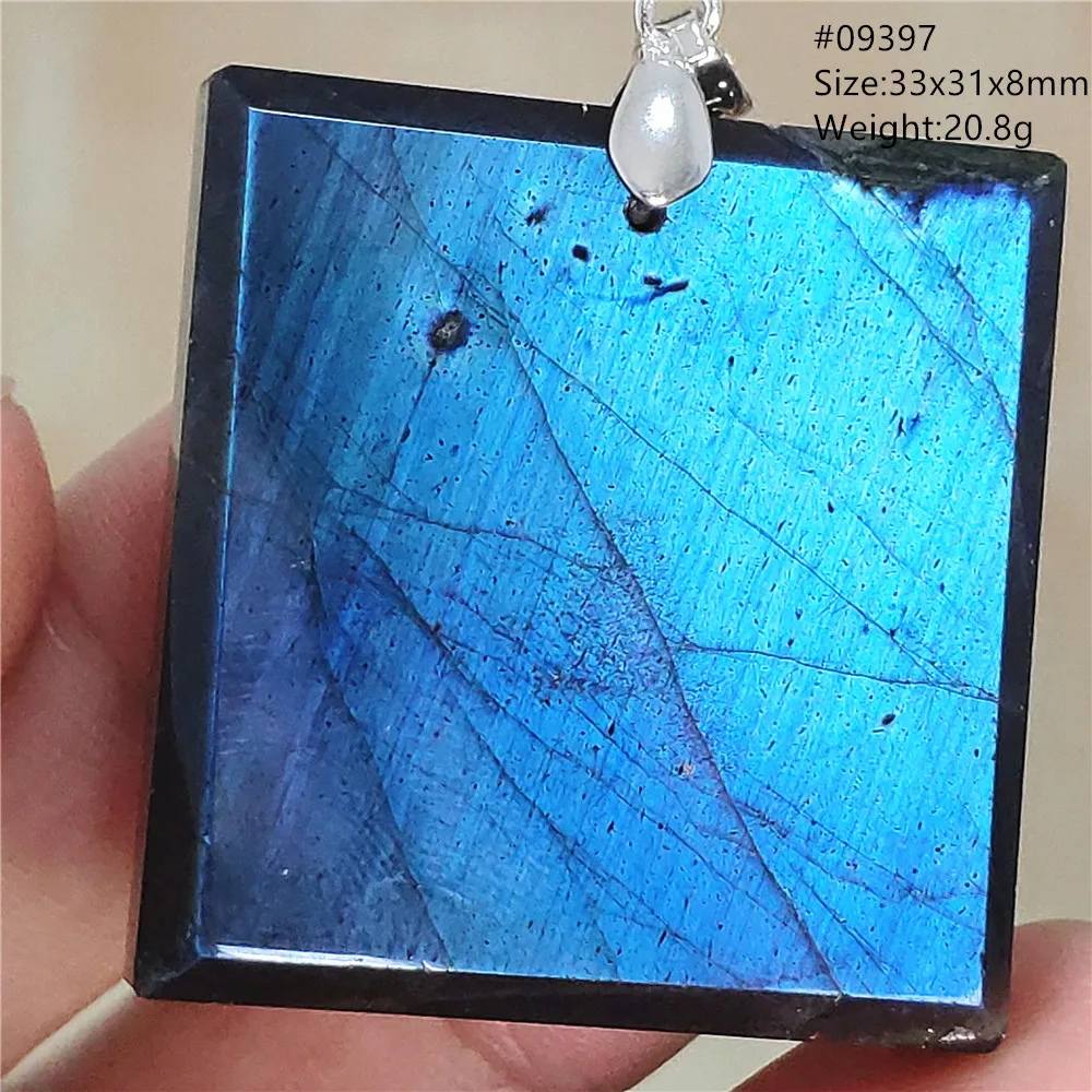 Natural Blue Labradorite Water Drop Pendant, AAAAAA