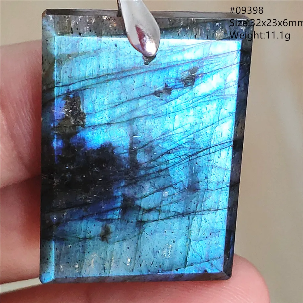 Natural Blue Labradorite Water Drop Pendant, AAAAAA