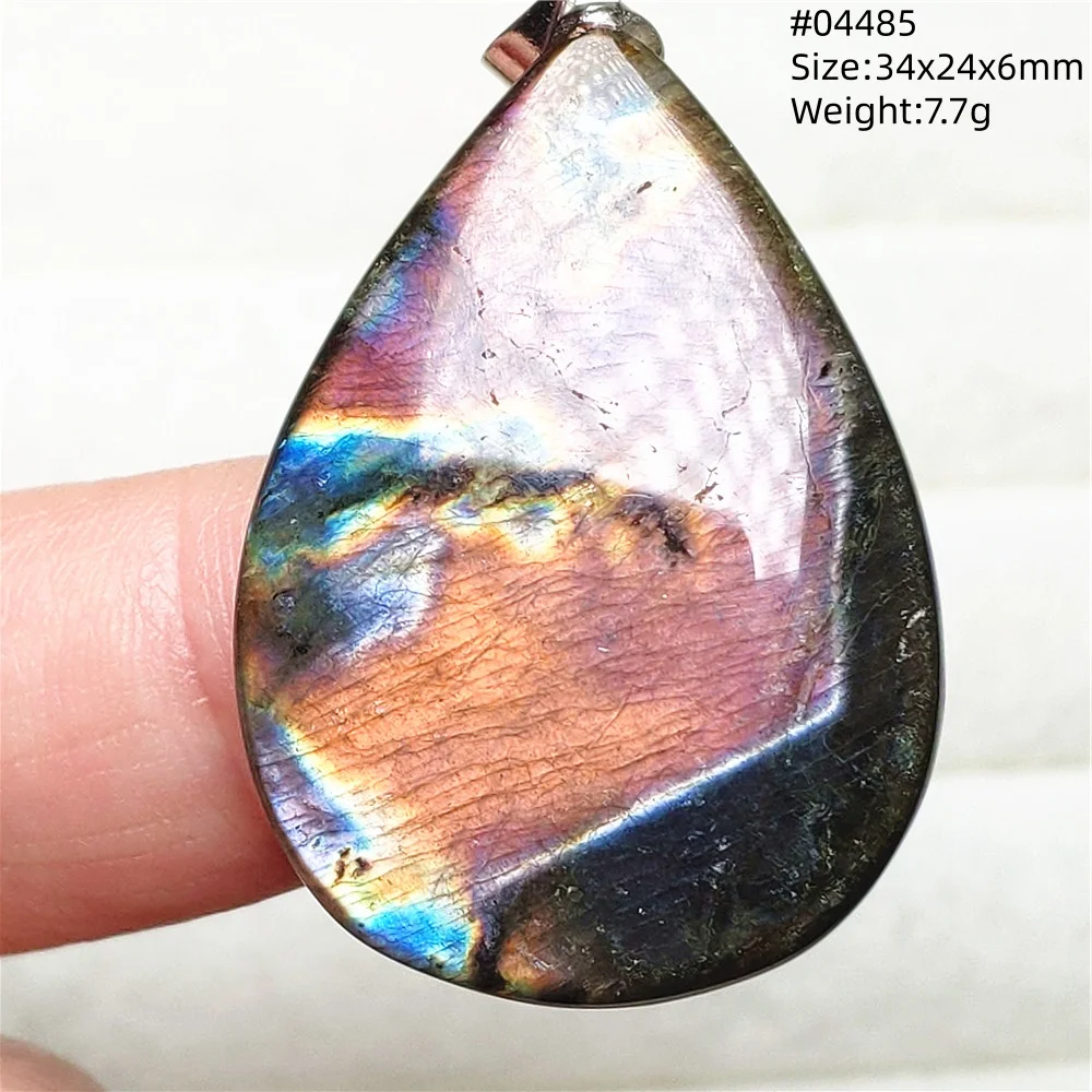Natural Blue Labradorite Water Drop Pendant, AAAAAA