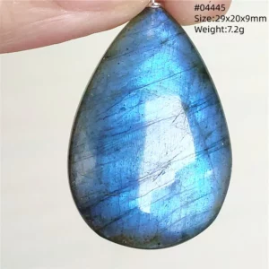 Natural Blue Labradorite Water Drop Pendant, AAAAAA - Image 51