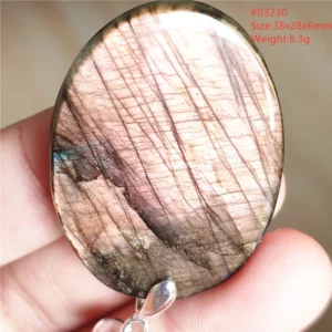 Natural Blue Labradorite Water Drop Pendant, AAAAAA - Image 17