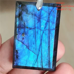 Natural Blue Labradorite Water Drop Pendant, AAAAAA - Image 53