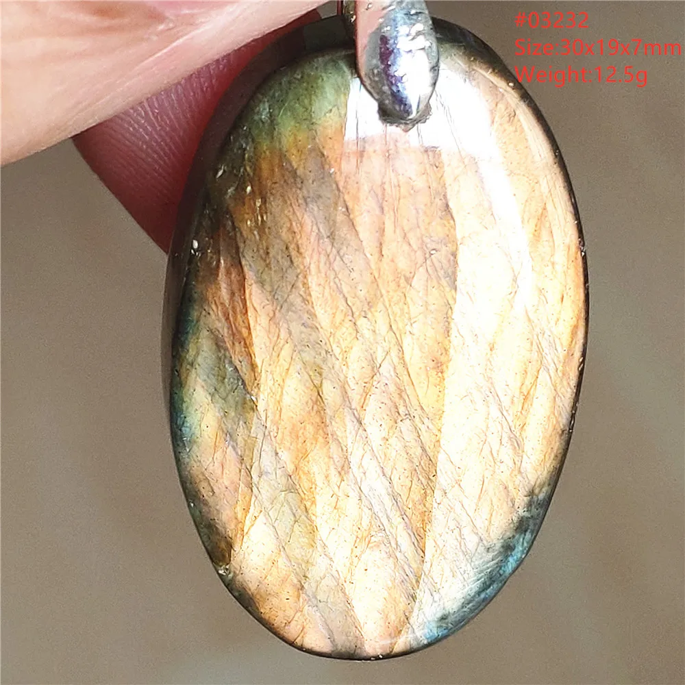 Natural Blue Labradorite Water Drop Pendant, AAAAAA