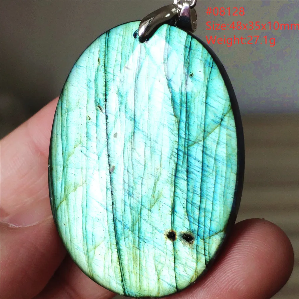 Natural Blue Labradorite Water Drop Pendant, AAAAAA