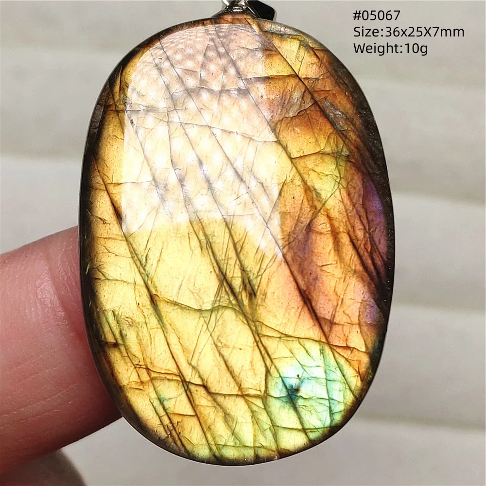 Natural Blue Labradorite Water Drop Pendant, AAAAAA