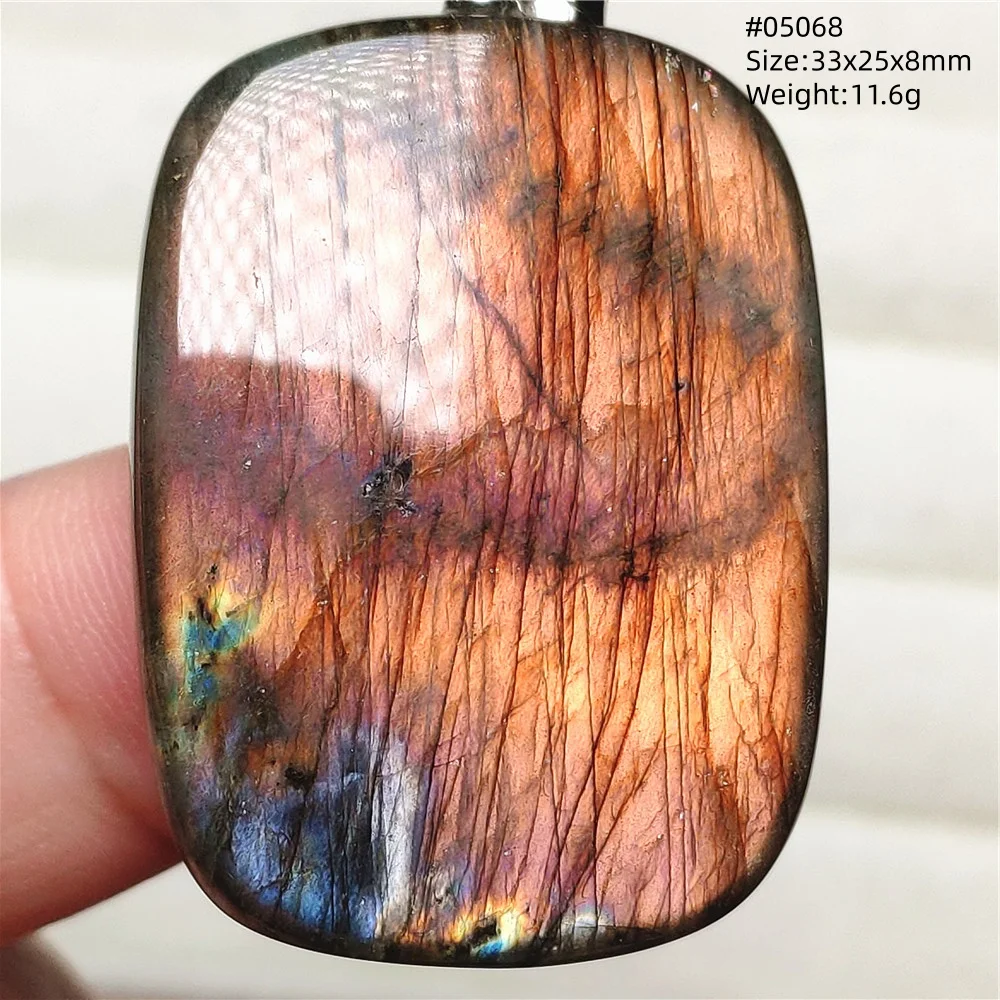 Natural Blue Labradorite Water Drop Pendant, AAAAAA