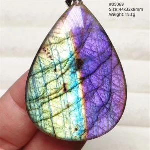 Natural Blue Labradorite Water Drop Pendant, AAAAAA - Image 10