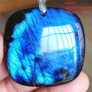 Natural Blue Labradorite Water Drop Pendant, AAAAAA - Image 31