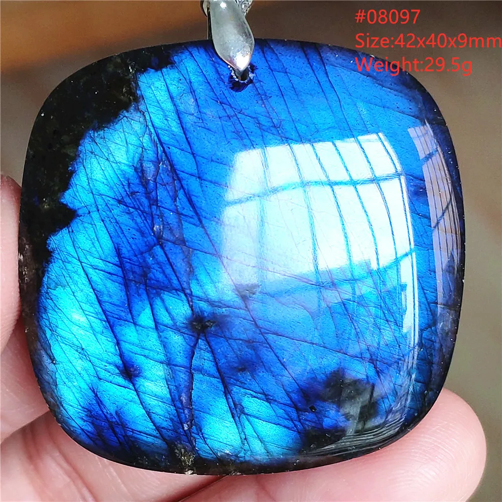 Natural Blue Labradorite Water Drop Pendant, AAAAAA