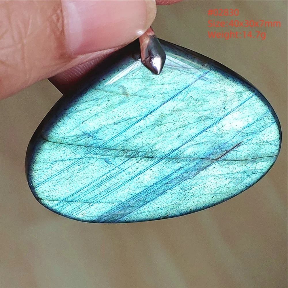 Natural Blue Labradorite Water Drop Pendant, AAAAAA