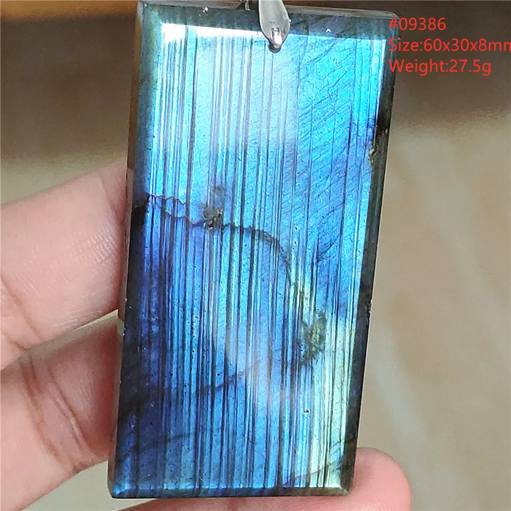 Natural Blue Labradorite Water Drop Pendant, AAAAAA