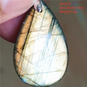Natural Blue Labradorite Water Drop Pendant, AAAAAA - Image 66