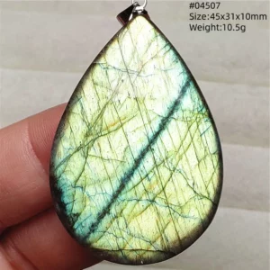 Natural Blue Labradorite Stone Pendant Necklace, AAAAA - Image 71